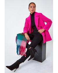 Roman Petite - Double Breasted Smart Coat - Lyst