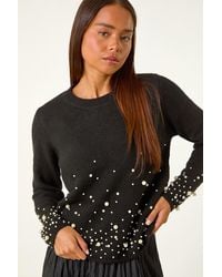 Roman Petite - Pearl Gradient Detail Jumper - Lyst