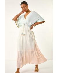 Roman - Ombre V-Neck Maxi Dress - Lyst