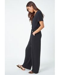 Roman Petite - Linen Blend Jumpsuit - Lyst