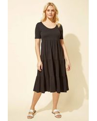 Roman - Tiered Jersey Midi Dress - Lyst