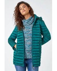 Roman - Longline Hooded Padded Coat - Lyst