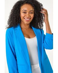 Roman Petite - Revere Collar Stretch Blazer - Lyst