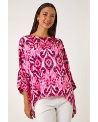 Roman - Ikat Print Tunic Top - Lyst