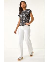 Roman - Foil Leopard Print T-Shirt - Lyst
