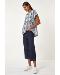 Roman - All Over Circle Print Top - Lyst