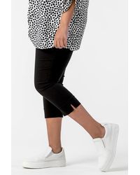 Roman Curve - Cropped Elastic Waist Stretch Trouser - Lyst