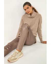 Roman - Metallic Coated Mom Jeans - Lyst