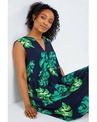 Roman Petite - Tropical Print Smock Dress - Lyst