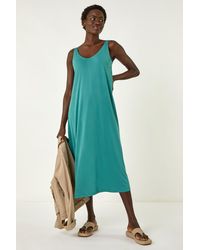 Roman - Strappy Jersey Midi Dress - Lyst