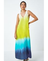 Roman - Sleeveless Ombre Midi Dress - Lyst