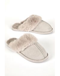 Roman - Faux Fur Lined Mule Slipper - Lyst