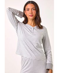 Roman - Striped Twosie Pyjama Set - Lyst