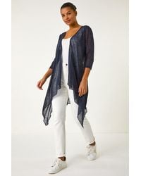 Roman - Longline Waterfall Cardigan - Lyst