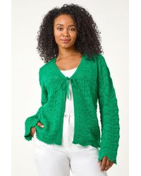 Roman Petite - Knitted Tie Cardigan - Lyst