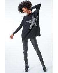 Roman - Star Embellished Sparkle Jumper - Lyst