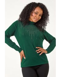 Roman Petite - Hotfix Knitted Jumper - Lyst