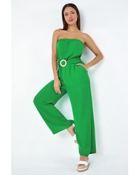 D.u.s.k - Belted Bandeau Jumpsuit - Lyst