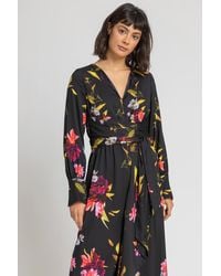 D.u.s.k - Floral Print Maxi Dress - Lyst