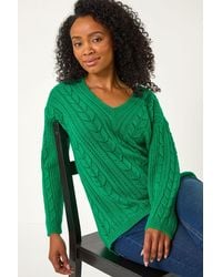 Roman Petite - V-Neck Knit Jumper - Lyst
