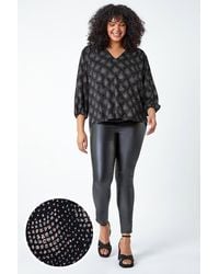 Roman Curve - Glitter Sparkle Tunic Top - Lyst