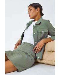 Roman - Elastic Waist Straight Stretch Skirt - Lyst