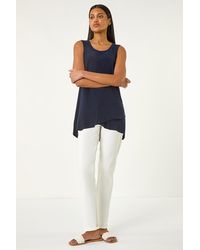 Roman - Asymmetric Hem Vest Top - Lyst