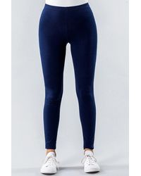 Roman - Plain Stretch Elastic Waist Leggings - Lyst