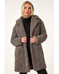 Roman Petite - Teddy Longline Coat - Lyst