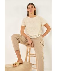 Roman - Textured Short Sleeve T-Shirt - Lyst