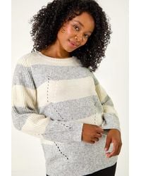 Roman Petite - Marl Stripe Knitted Jumper - Lyst