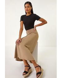 Roman - A-Line Pull On Stretch Skirt - Lyst