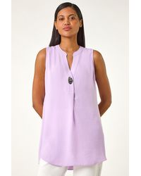 Roman - Longline Buttoned Vest Top - Lyst