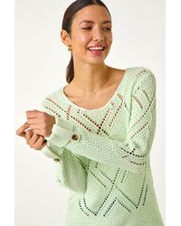 Roman - Diamond Textured Jumper - Lyst