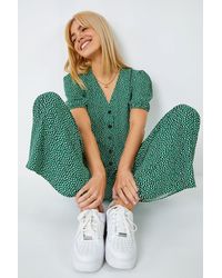 Roman - Dusk Fashion Polka Dot Print Culotte Jumpsuit - Lyst