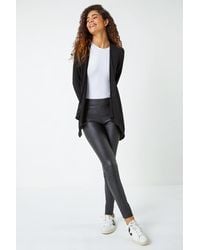 Roman - Waterfall Front Jersey Cardigan - Lyst