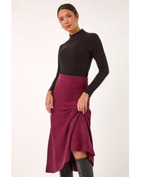 Roman - Knitted Midi Stretch Skirt - Lyst