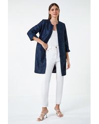 Roman - Lace Longline Formal Jacket - Lyst