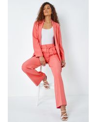 Roman - Crepe Stretch Straight Leg Trousers - Lyst