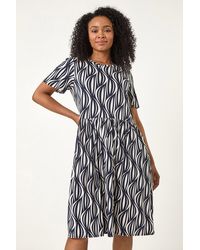 Roman Petite - Geometric Pocket Dress - Lyst