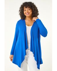 Roman Curve - Waterfall Longline Cardigan - Lyst