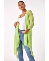 Roman - Longline Waterfall Cardigan - Lyst