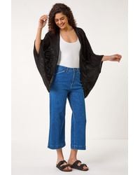 Roman - Crochet Tunic Cardigan - Lyst
