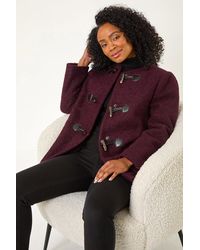 Roman Petite - Textured Boucle Coat - Lyst