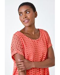 Roman - Cut Out Detail Stretch Top - Lyst