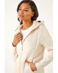 Roman - Contrast Hooded Padded Jacket - Lyst