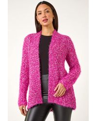 Roman - Fluffy Sparkle Cardigan - Lyst