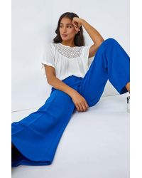 Roman - Wide Leg Premium Stretch Trousers - Lyst