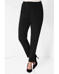 Roman - Jersey Stretch Elastic Waist Harem Trousers - Lyst