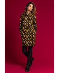 Roman - Cowl Neck Spot Shift Dress - Lyst